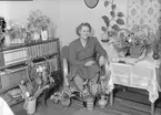 Fru Blomqvist, Sjöäng, 50 år. Foto i januari 1947.