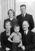 Familjen Lindberg. Foto 1943.