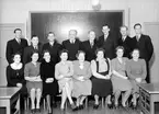 Skolklass, 25-årsjubileum, mellersta skolan (Holmsunds skola). Foto 1948.