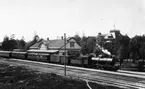 Tåg vid stationen i Sandviken, 1926.