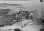 Flygfoto över Korsnäsverken, Karskär. Foto 1931.