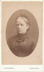 Portrett av prostinne Malvina Døderlein.