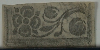 Dekorativa mönster (kalkering från museets stenbord)