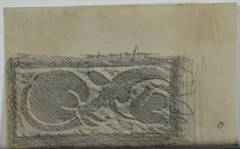 Dekorativa mönster (kalkering från museets stenbord)
