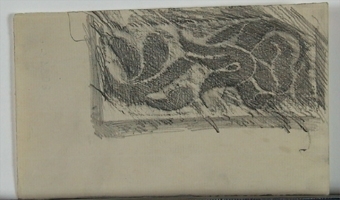 Dekorativa mönster (kalkering från museets stenbord)