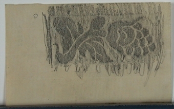 Dekorativa mönster (kalkering från museets stenbord)