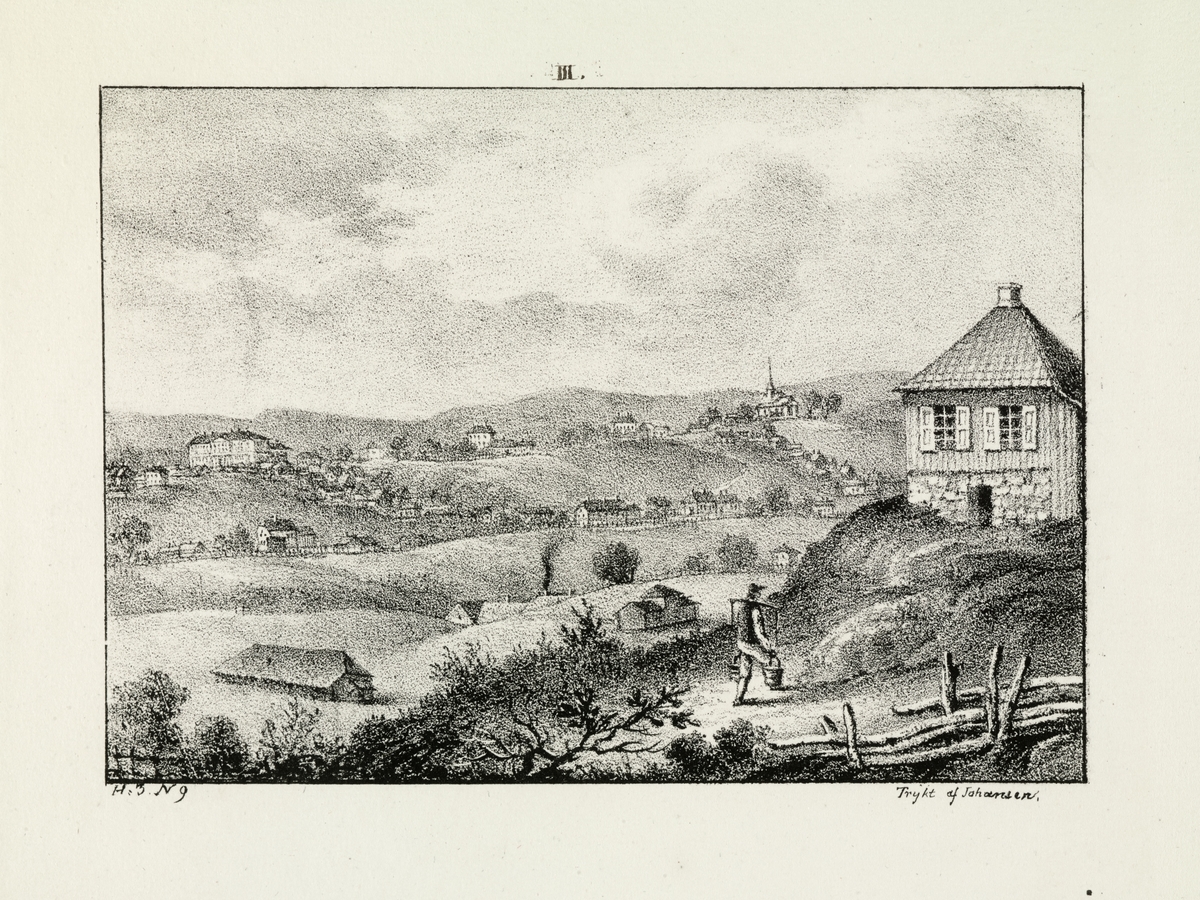 utsikt, panorama, by, vassåk