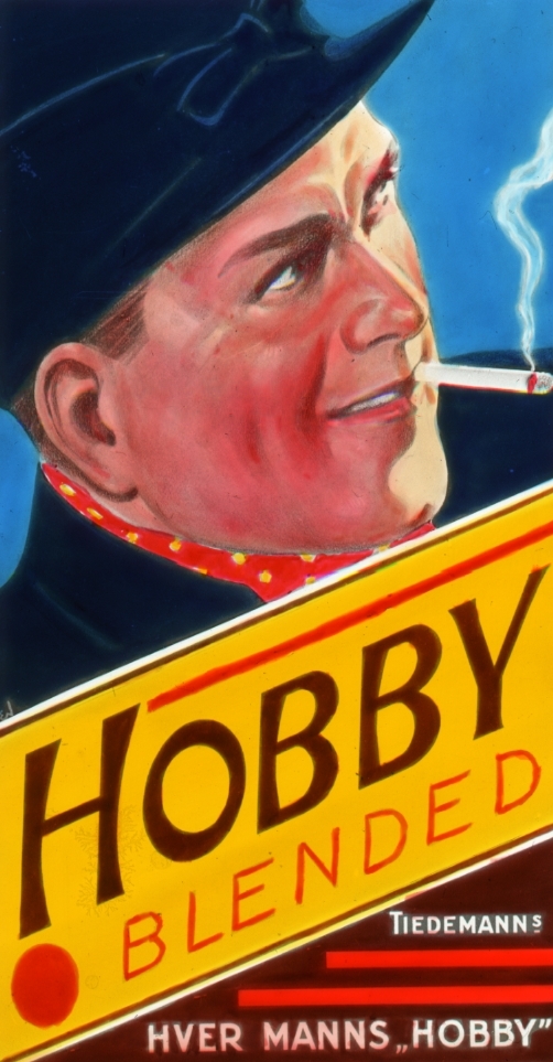 Reklame for Hobby sigaretter fra Tiedemann.