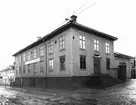 Gefle Stads Auktionshal före detta lGamla Teaterhuset . Södra Kungsgatan och Källgatan