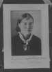 Evelina Holm-Uppenberg. Reproduktion. Den 11 november 1983. Född 18 juli 1865, död 15 oktober 1926.