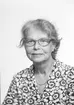 Astrid Engberg, Furumovägen 8, Gävle. Den 10 maj 1974