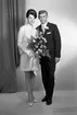 Brudparet Östling. Farsta. Den 19 augusti 1967