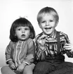 Paul Broere, Hagtornsgatan 8, Gävle. Foto av barn. Den 27 mars 1968