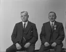 Personal på Mattons Läderfabrik AB. Två okända män