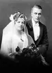 Brudparet Ejnar och Annie Ekström