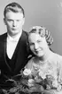 Tage Berger och Ellen Norgren. Vigsel 28 september 1935