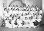 Själanderska Flickskolan, avgångsklass. Den 9 juni 1943