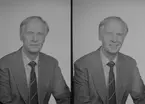 Postdirektör Erik Åkerlund. Den 2 april 1984.