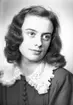 Fröken Bjuke, Gävle. 11 december 1944. Dotter till bankdirektör Bjuke i Gävle.