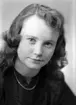 Siv Hellström, Södra Sjötullsgatan 17, Gävle. 9 januari 1945.