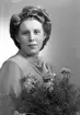 Brudparet Olle Sjöstrand, Bondegatan 16, Sandviken.   13 januari 1945.