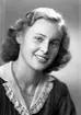 Luciakandidat fröken Pettersson. 12 december 1944.