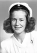 Kandidat Birgit Haglund, Valbogatan 41, Gävle. 12 maj 1945.