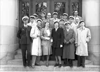 Tio-årsjubileum. 25 maj 1945. Studentjubileum 1935. Högre Allmänna Läroverket.