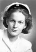 Kandidat Anne-Mari Berg, Storvik. 29 maj 1945. Sändes till Hästhagsgatan 12 1 trp. Sundbyberg.