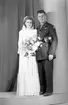 Brudparet Major Chri Tack. 23 juni 1945. Hotell Aros Västerås.