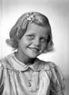 Dotter Hallberg. 14 augusti 1945. Bokhandlare G. Hallberg, Bergsgatan 49, Gävle.