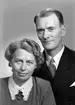 Herr och fru Gösta Jansson, Box 647, Sandarne. 1 september 1945.