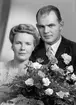 Brudparet Hansson - Boberg, Göteborg. 2 augusti 1945.