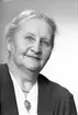 Porträtt av fru Hilda Gustavsson, Älvkarleö. 31 oktober 1945.