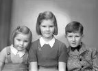 Barnen Sundlöf, 8 december 1945. Doktor Sundlöf, Norra Skeppargatan 4, Gävle.