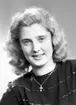 Luciakandidat till Gävles Lucia, 12 december 1945.