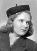 Fröken Margareta Björk, Baldersgatan 10, Sandviken. 19 januari 1946.