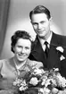 Brudpar Erik Andersson, Valbogatan 19, Gävle. 23 mars 1946.