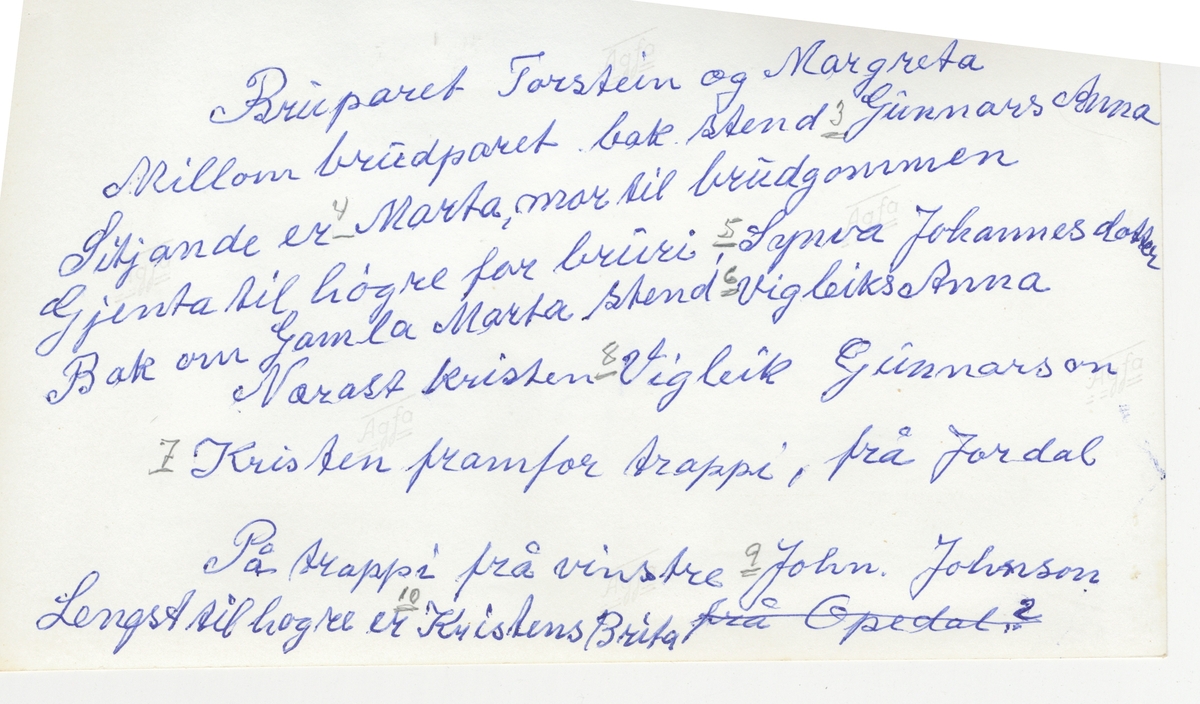 Brudlaupslag for brureparet Margreta og Torstein Sandvin på Sandvin