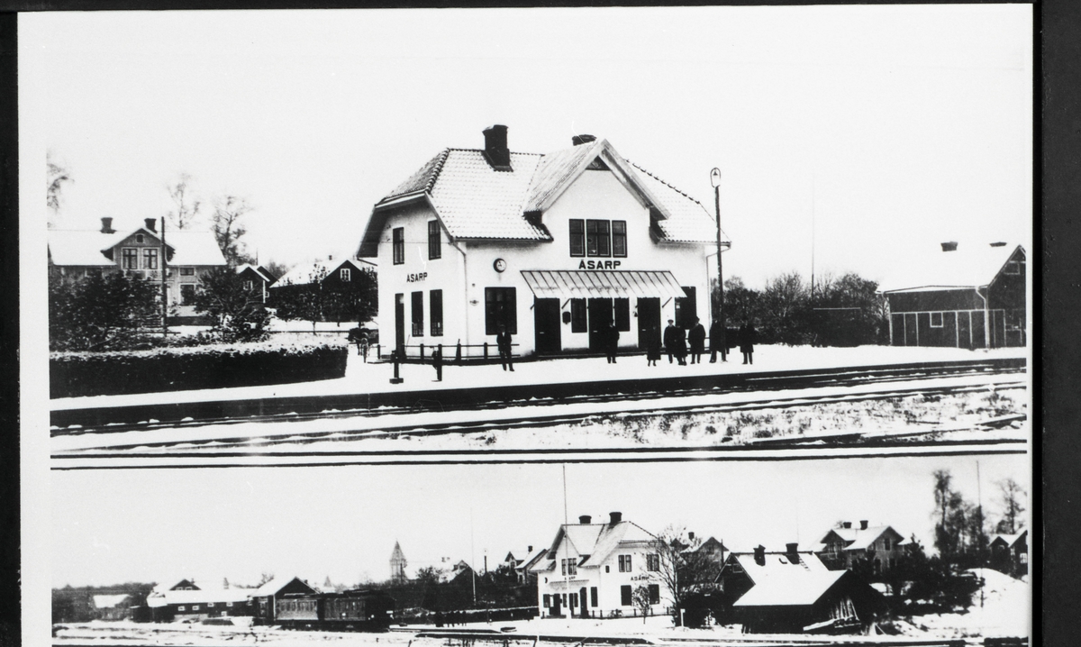 Norra Åsarps järnvägsstation.