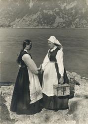 8858 Kone og pike fra Hardanger