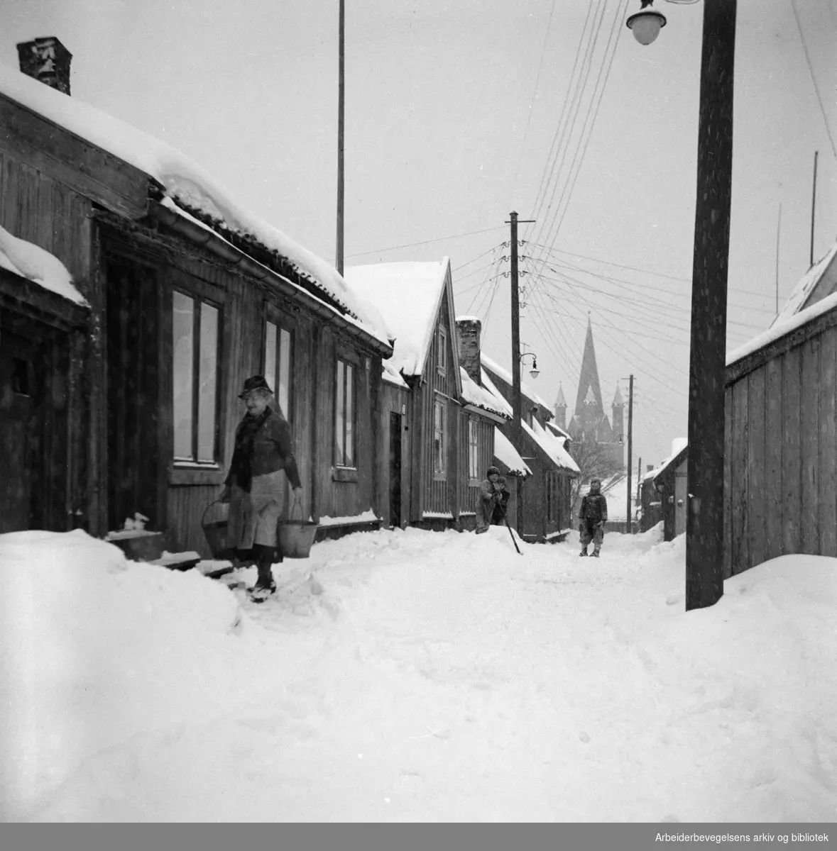 Enerhaugen, Langleiken.Januar 1948