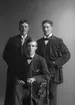 Albert Andersson, Karl Olsson och Erik Johansson, Kallbacka, Bomhus