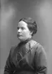 Hilma Eklund, Nygatan 40, Gävle. Dr Weibull