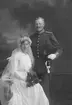 Brudparet Persson, Östersund. Sergeant K. J. Persson,  I 23, Östersund