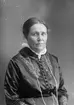 Maria Helena Boberg. Född. 1857. Hustru till fabrikör August Boberg. Bobergs Fajansfabrik