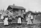 Totra fäbodar i Norrsundet på 1890 - 1920 talet. Numera Vallvägen 9.