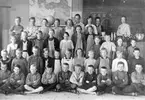 Landa skola 1919.
Lärarinnan är Frida Uggla.