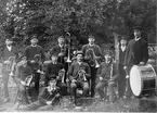 Hedesunda.
Blåsorkestern i Hedesunda 1893.
Stående från vänster: Erik Bernard Eriksson, Anders Hedström, Johannes Åkerman, Olof Thyr, Olof Lundin och Jonas Eklund.
Sittande; David Nilsson, Olof Gustaf Agaton Hedström, Anders Larsson och Erik Hallman.
Liggande: Gustav Palmlöv.
