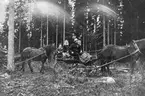 Hedesunda.
Söndagsutflykt (troligen Åhs-bor) omkring 1910.